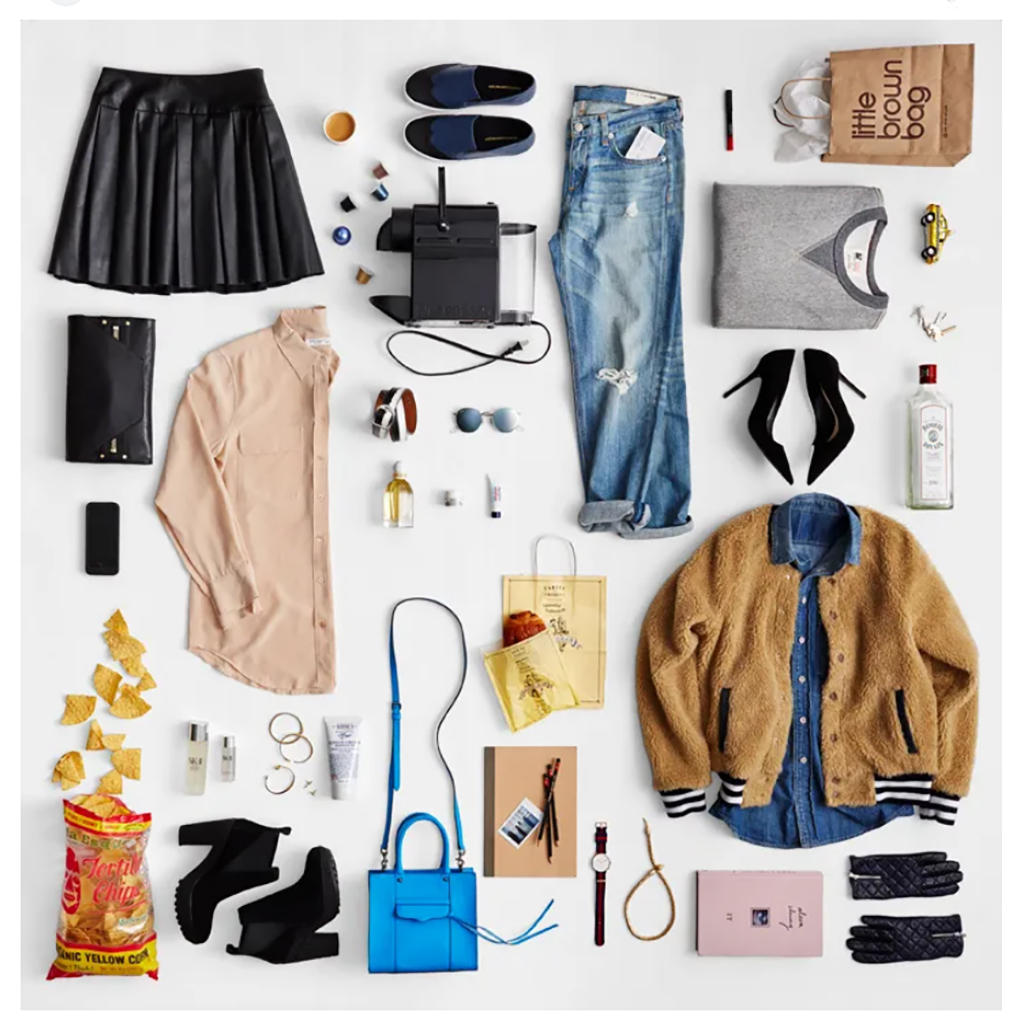 Flatlay image Editing service
