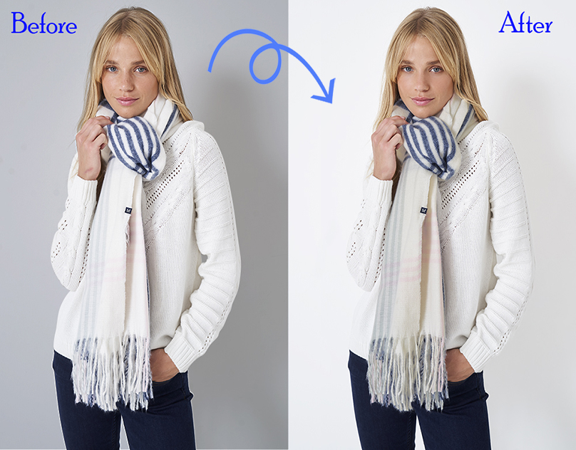 Fashion Model Skin and Apparel Retouching