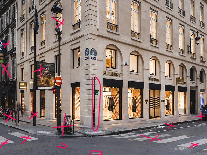 Sine bord retouching Sine bord retouching